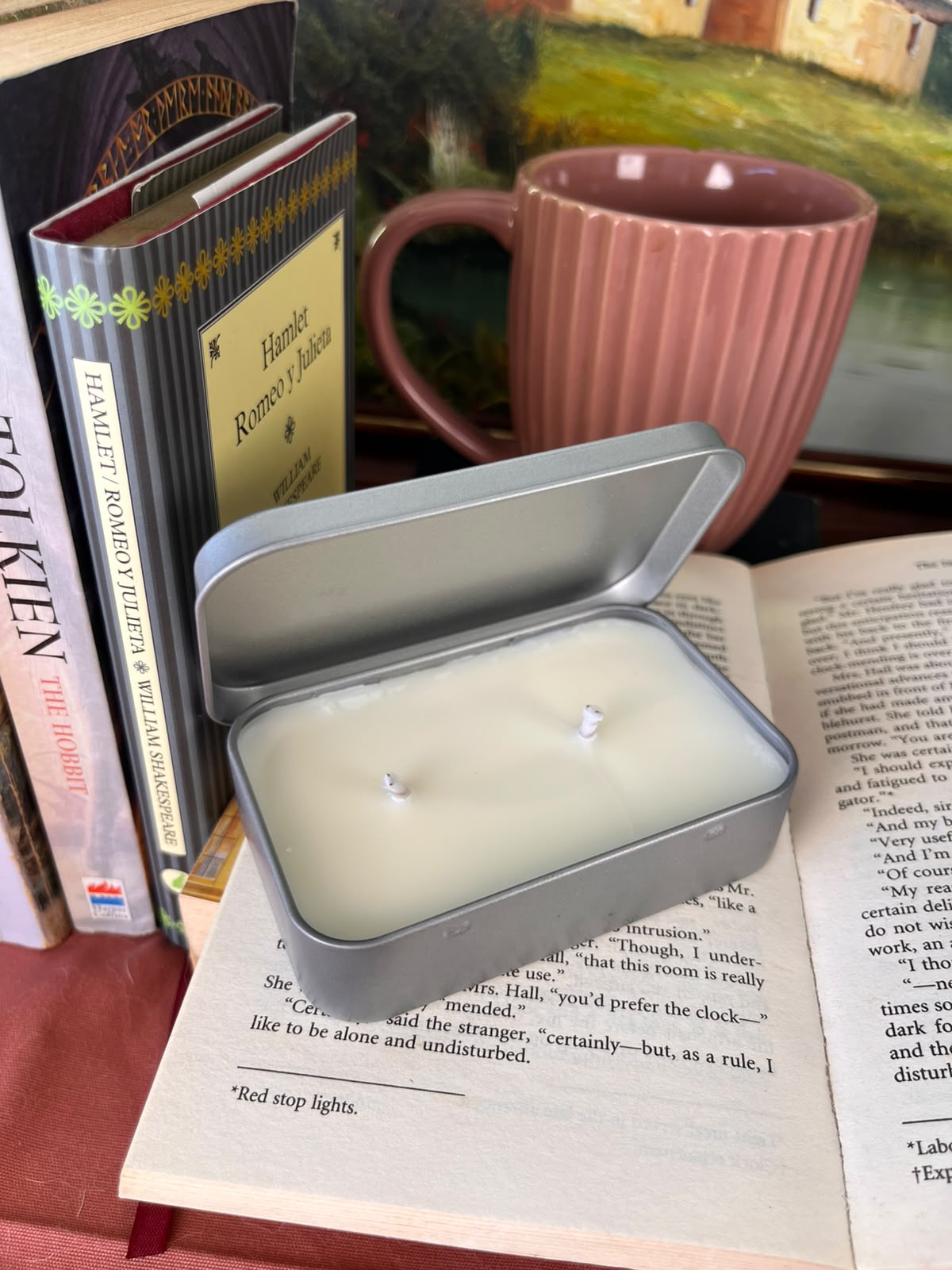 BOOKSHOP CAFÉ · Vela de Soja Natural - Imagen 4