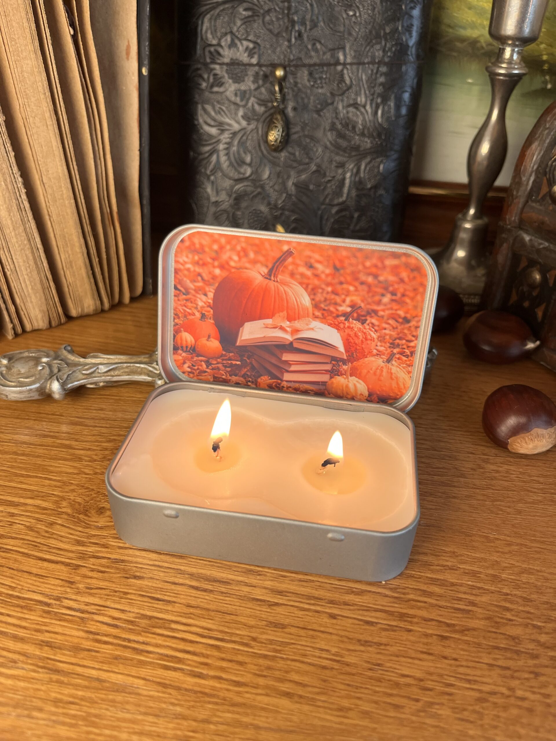 Set de Velas de Otoño • Pack de 3 velas aromáticas otoñales - Imagen 6