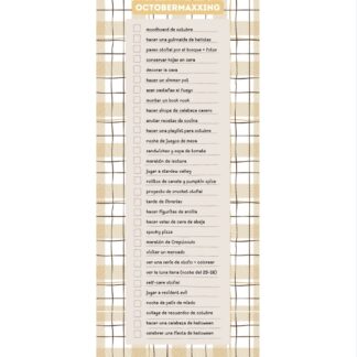 Actividades Octobermaxxing